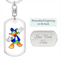 Duck - Luxury Dog Tag Keychain