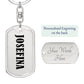 Josefina v01 - Luxury Dog Tag Keychain