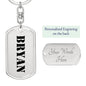 Bryan - Luxury Dog Tag Keychain