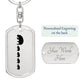 Mama Hippo With 4 Calves - Luxury Dog Tag Keychain