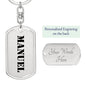 Manuel - Luxury Dog Tag Keychain