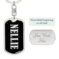 Nellie v02 - Luxury Dog Tag Keychain