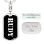 Rudy v3 - Luxury Dog Tag Keychain
