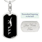 Mama Dinosaur With 3 Hatchlings v2 - Luxury Dog Tag Keychain