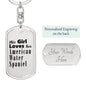 American Water Spaniel - Luxury Dog Tag Keychain