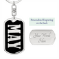 May v02 - Luxury Dog Tag Keychain