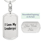 Love My Leonberger - Luxury Dog Tag Keychain