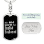 English Foxhound v2 - Luxury Dog Tag Keychain