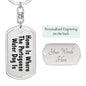 Portuguese Water Dog's Home - Luxury Dog Tag Keychain