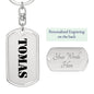 Tomas - Luxury Dog Tag Keychain