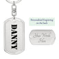 Danny - Luxury Dog Tag Keychain