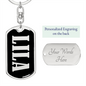 Lila v02 - Luxury Dog Tag Keychain