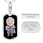 Knight 06-2 - Luxury Dog Tag Keychain