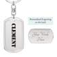 Clement - Luxury Dog Tag Keychain