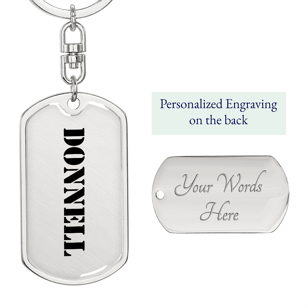 Donnell - Luxury Dog Tag Keychain