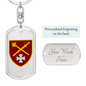 Operational Command West (Ukraine) - Luxury Dog Tag Keychain