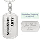 Army Grandson - Luxury Dog Tag Keychain