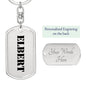 Elbert - Luxury Dog Tag Keychain