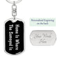 Samoyed's Home v2 - Luxury Dog Tag Keychain