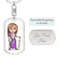 Knight 02 - Luxury Dog Tag Keychain