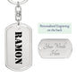 Ramon - Luxury Dog Tag Keychain