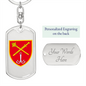 Operational Command South (Ukraine) - Luxury Dog Tag Keychain