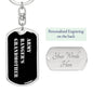 Army Ranger's Grandmother v2 - Luxury Dog Tag Keychain