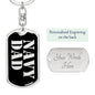 Navy Dad v2 - Luxury Dog Tag Keychain