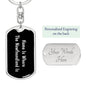 Newfoundland's Home v2 - Luxury Dog Tag Keychain