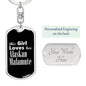 Alaskan Malamute v2 - Luxury Dog Tag Keychain