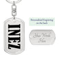 Inez v01 - Luxury Dog Tag Keychain