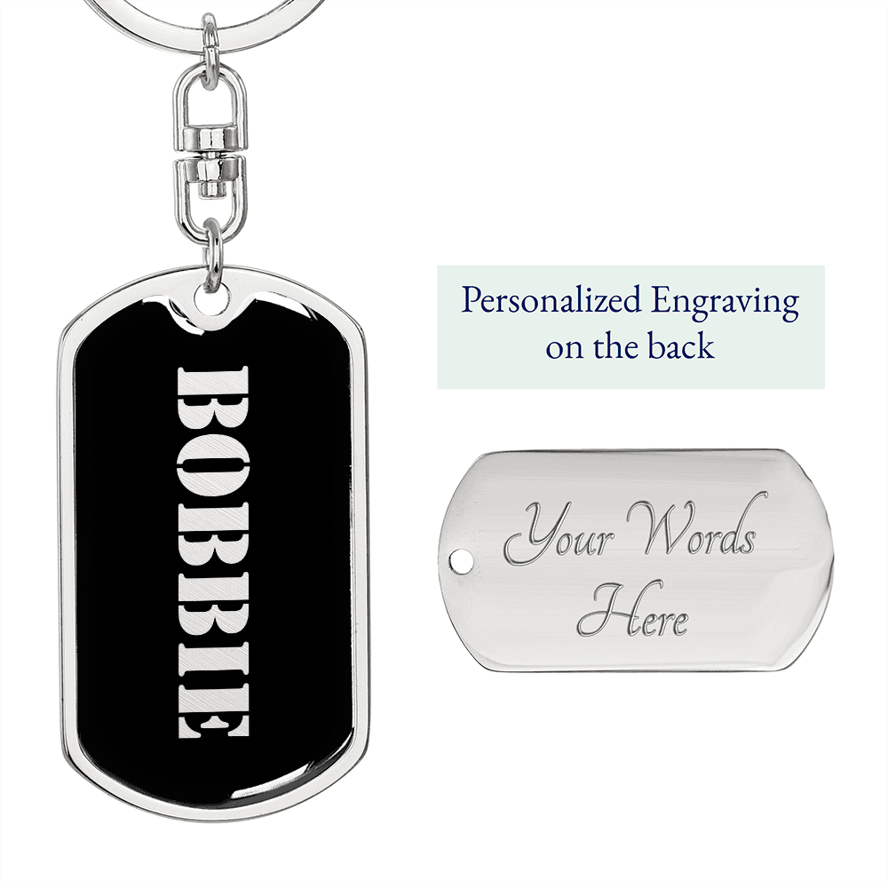 Bobbie v2 - Luxury Dog Tag Keychain
