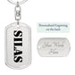 Silas - Luxury Dog Tag Keychain
