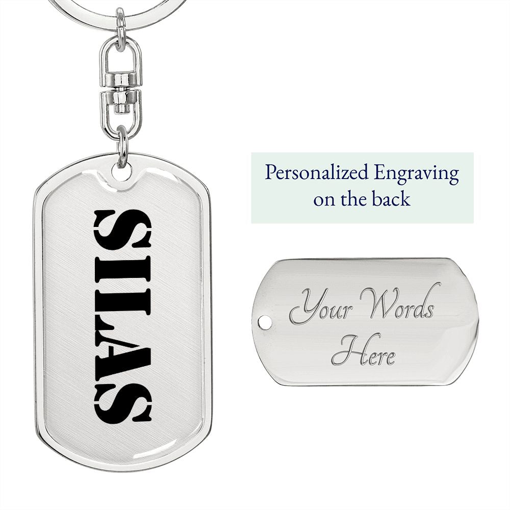 Silas - Luxury Dog Tag Keychain