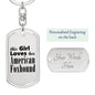American Foxhound - Luxury Dog Tag Keychain