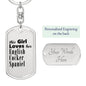 English Cocker Spaniel - Luxury Dog Tag Keychain