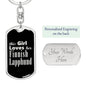 Finnish Lapphund v2 - Luxury Dog Tag Keychain
