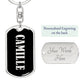 Camille v02 - Luxury Dog Tag Keychain