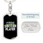 Soccer Dad - Luxury Dog Tag Keychain