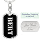 Bert v3 - Luxury Dog Tag Keychain