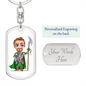 Knight 01 - Luxury Dog Tag Keychain