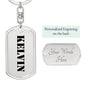 Kelvin - Luxury Dog Tag Keychain