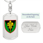 17th Tank Brigade (Ukraine) - Luxury Dog Tag Keychain