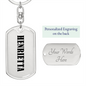 Henrietta v01 - Luxury Dog Tag Keychain