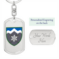 10th Mountain Assault Brigade (Ukraine) - Luxury Dog Tag Keychain