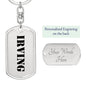 Irving - Luxury Dog Tag Keychain