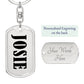 Josie v01 - Luxury Dog Tag Keychain