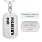 Soldier's Dad - Luxury Dog Tag Keychain