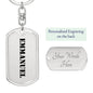 Emmanuel - Luxury Dog Tag Keychain