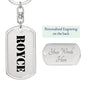Royce - Luxury Dog Tag Keychain